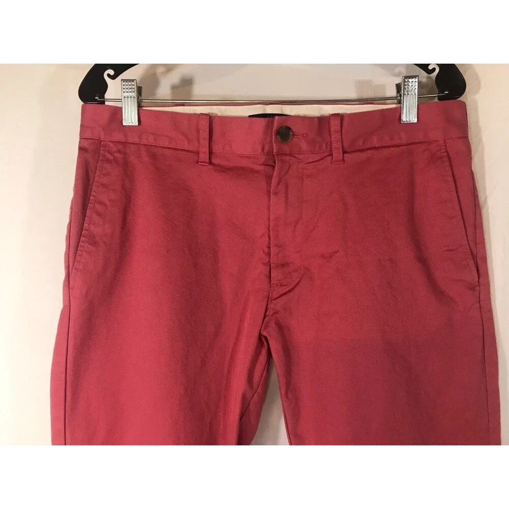J Crew Mercantile Men's SLIM FIT Pink Salmon FLEX Chino Casual Pants 32/32